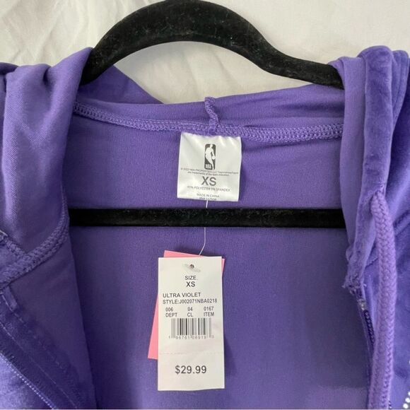 Women's NBA Lakers Full Zip Jacket XS - Picture 4 of 4